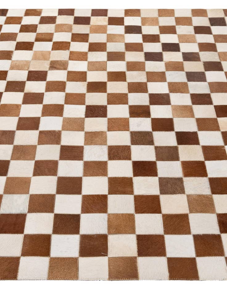 Detail image of  5' x 8' Cowhide - Patchwork Rug