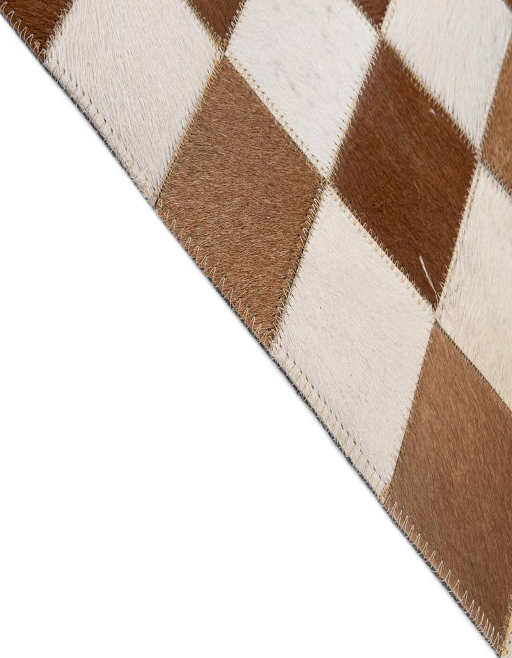 Detail image of  5' x 8' Cowhide - Patchwork Rug