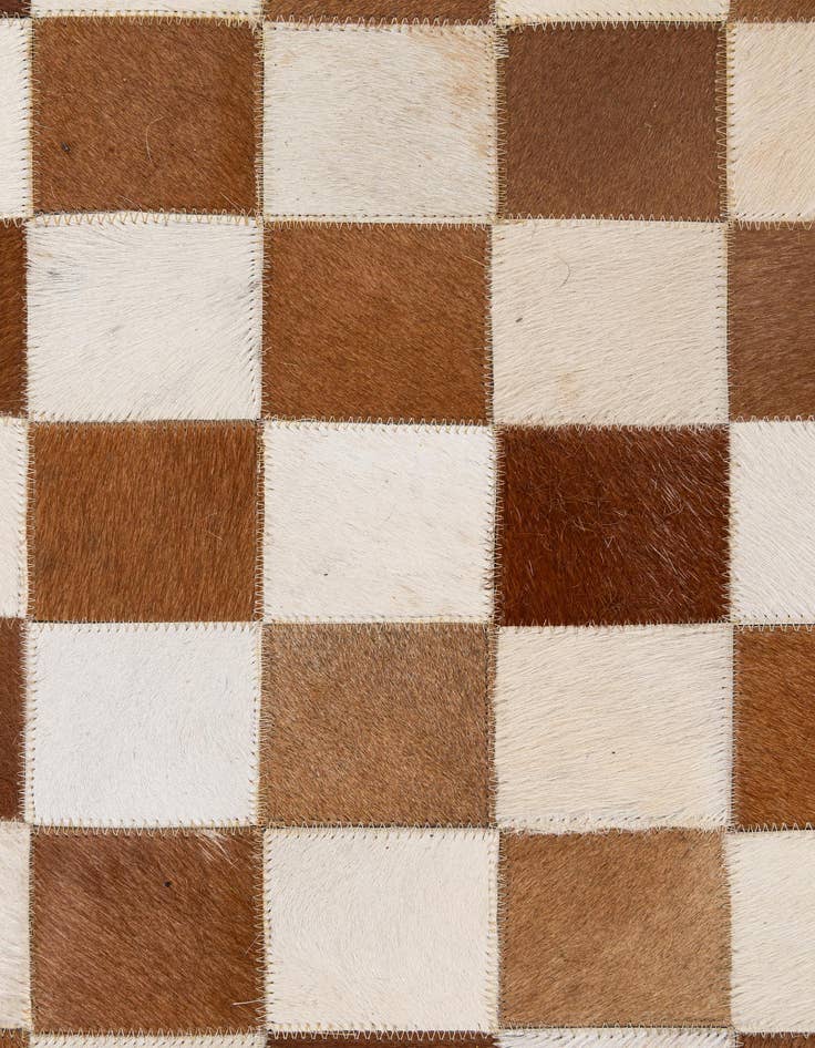 Detail image of  5' x 8' Cowhide - Patchwork Rug