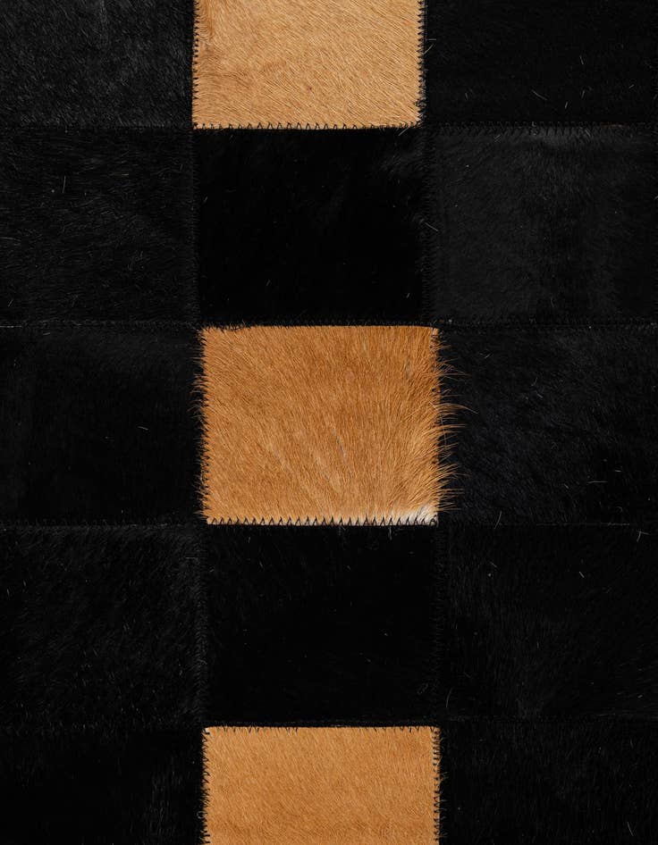 Detail image of  8' x 9' 11 Cowhide - Patchwork Rug