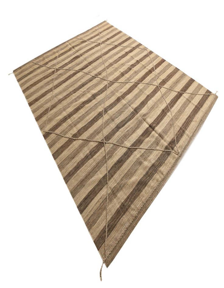 Detail image of  9' 4 x 11' 7  Hand Knotted Moroccan Wool Rug