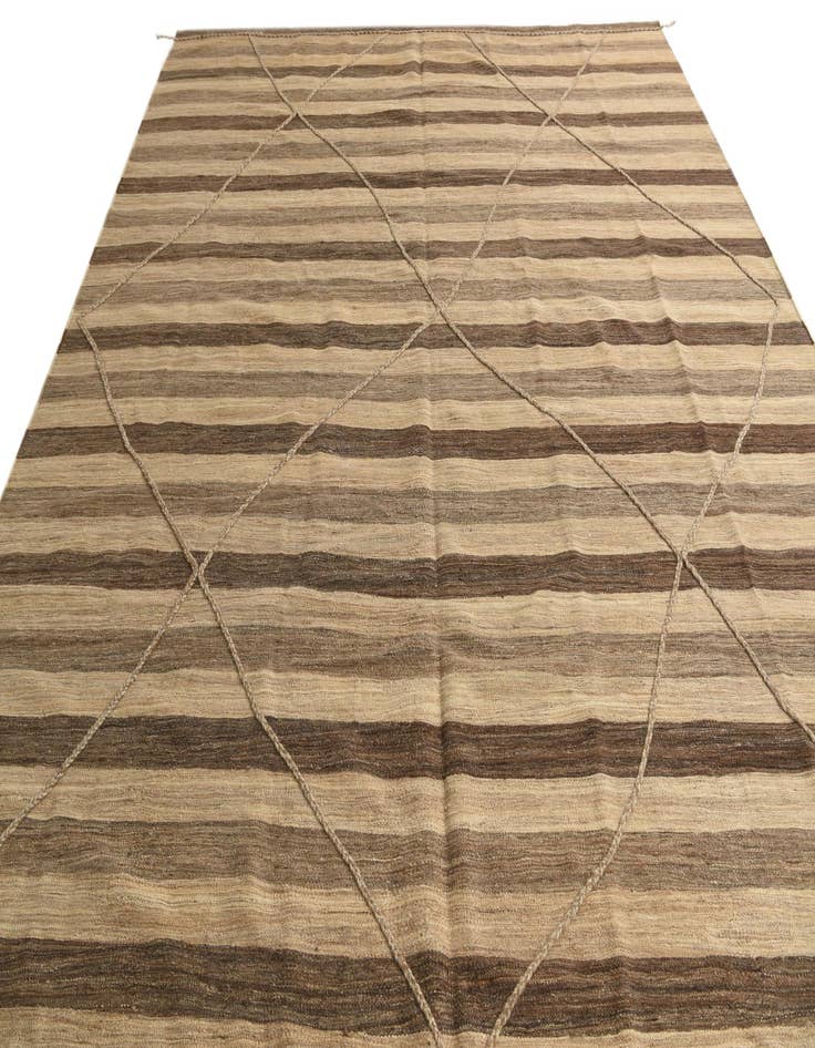 Detail image of  9' 4 x 11' 7  Hand Knotted Moroccan Wool Rug