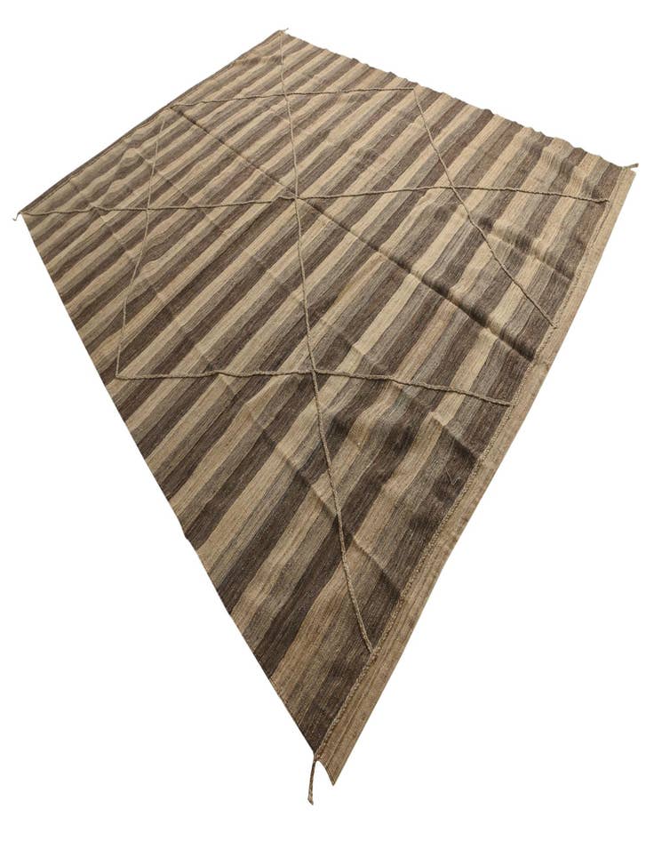 Detail image of  10' x 13'  Hand Woven Moroccan Wool Rug