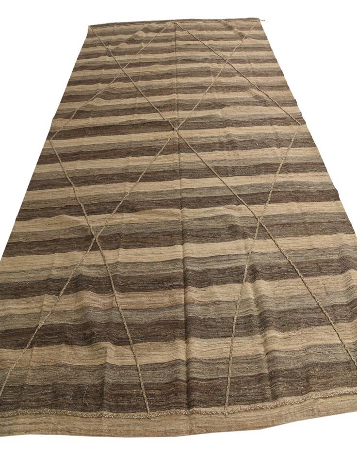 Detail image of  10' x 13'  Hand Woven Moroccan Wool Rug