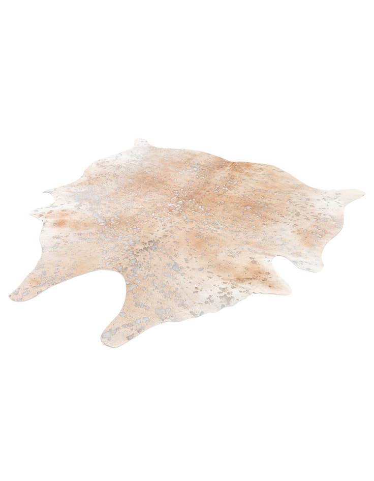 Detail image of  5' 7 x 6' Cowhide Leather Square Rug