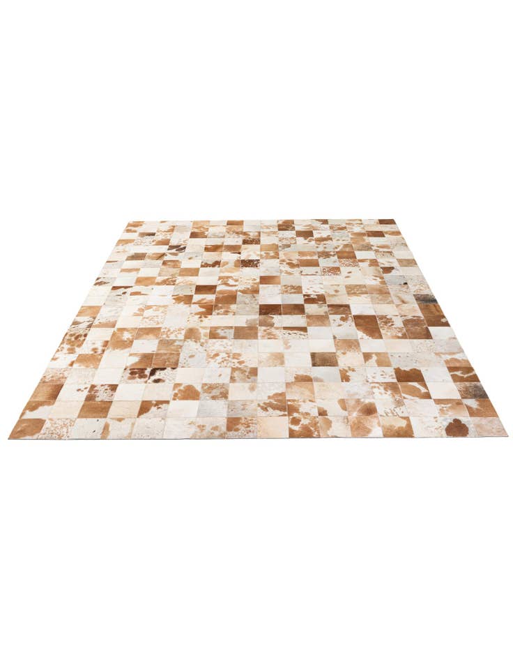 Detail image of  8' 1 x 9' 11 Cowhide - Patchwork Rug