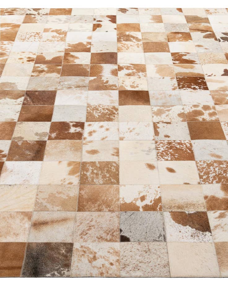 Detail image of  8' 1 x 9' 11 Cowhide - Patchwork Rug
