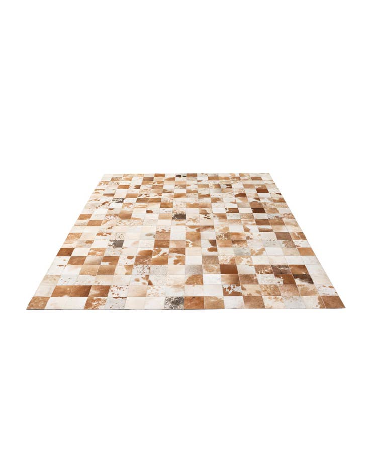 Detail image of  8' 1 x 10' Cowhide - Patchwork Rug