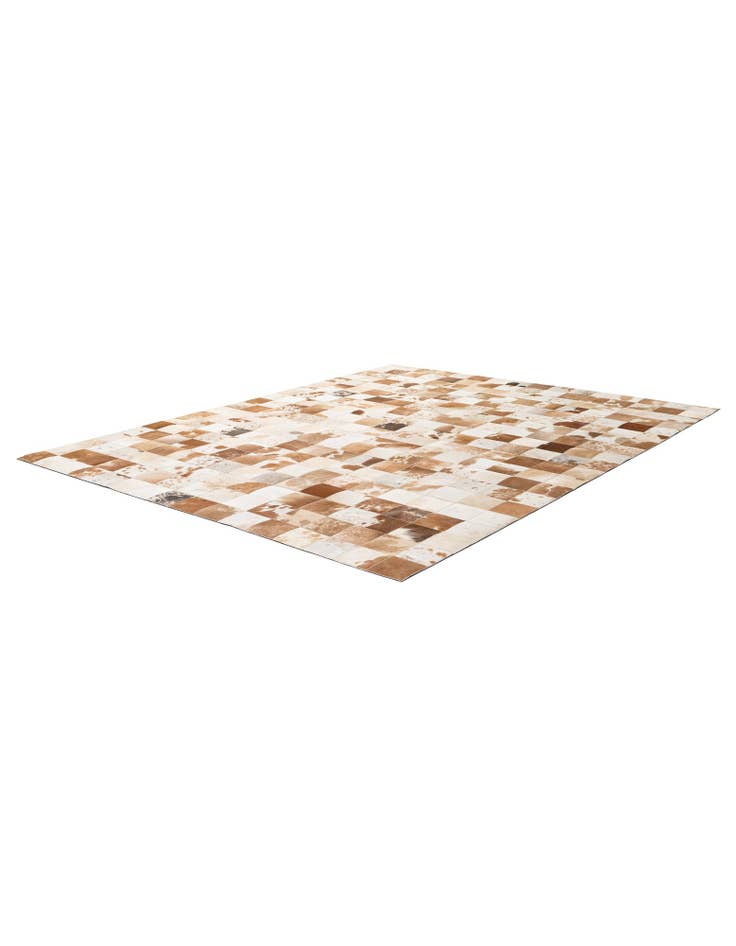Detail image of  8' 1 x 10' Cowhide - Patchwork Rug