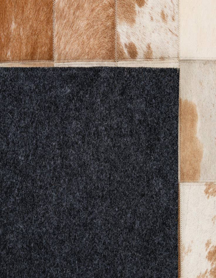 Detail image of  8' 1 x 10' Cowhide - Patchwork Rug