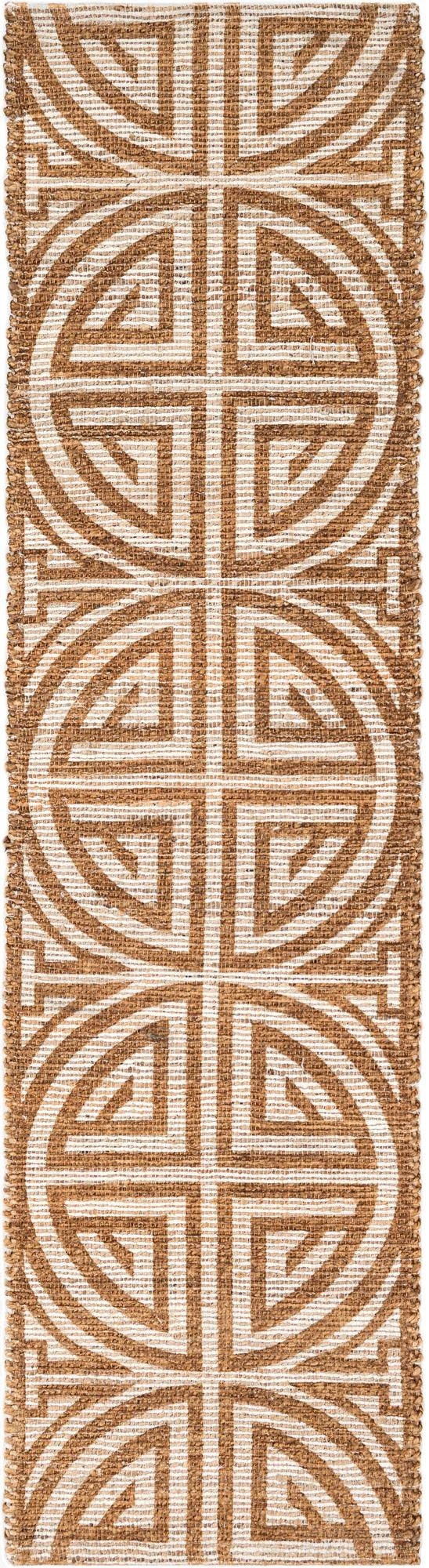  2' 2 x 8'  Hand Woven Chenille Jute Runner Rug