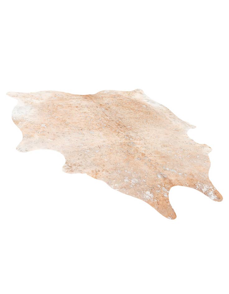 Detail image of  5' 11 x 6' 7 Cowhide Leather Square Rug