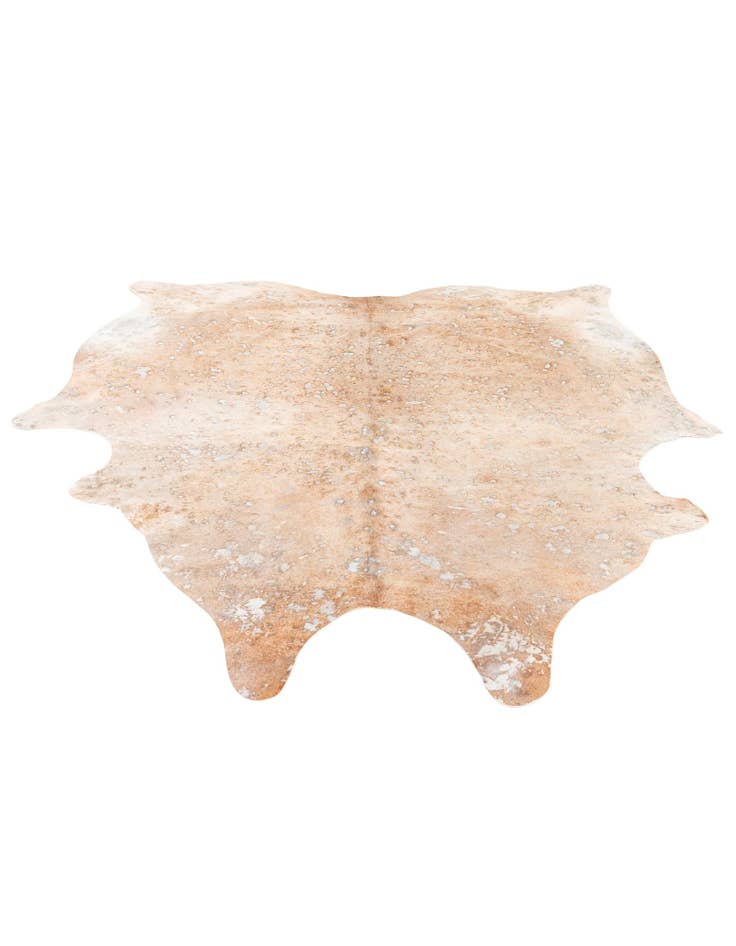 Detail image of  5' 11 x 6' 7 Cowhide Leather Square Rug