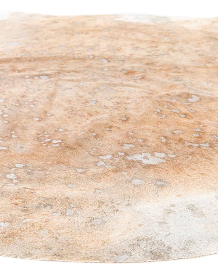 Detail image of  5' 11 x 6' 7 Cowhide Leather Square Rug