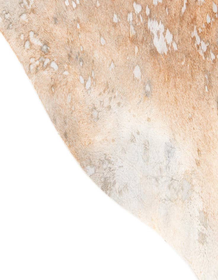 Detail image of  5' 11 x 6' 7 Cowhide Leather Square Rug
