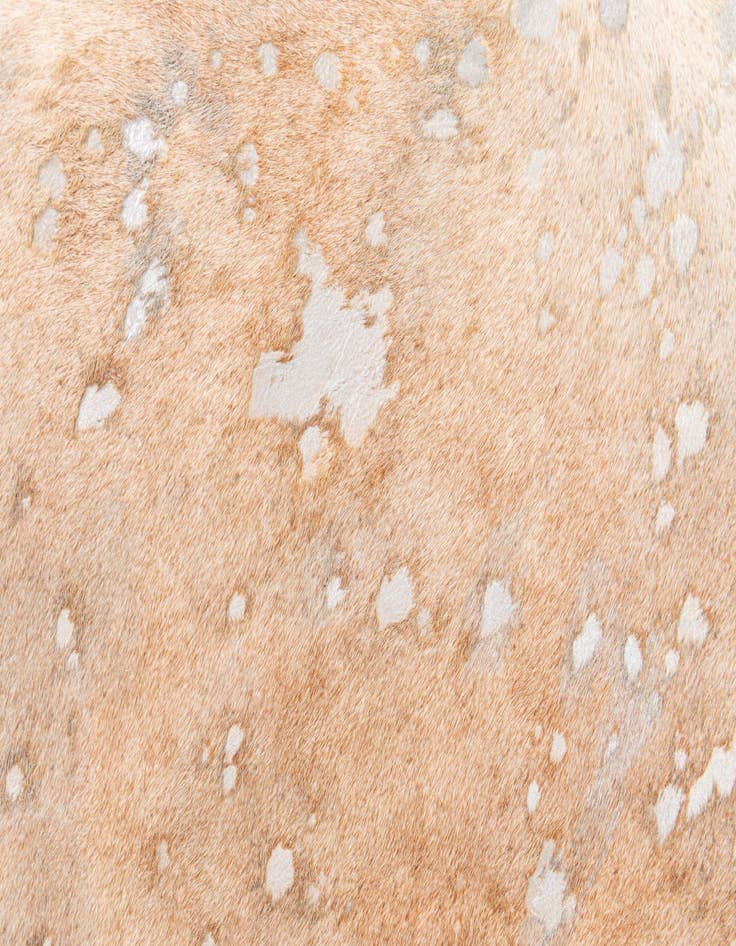 Detail image of  5' 11 x 6' 7 Cowhide Leather Square Rug