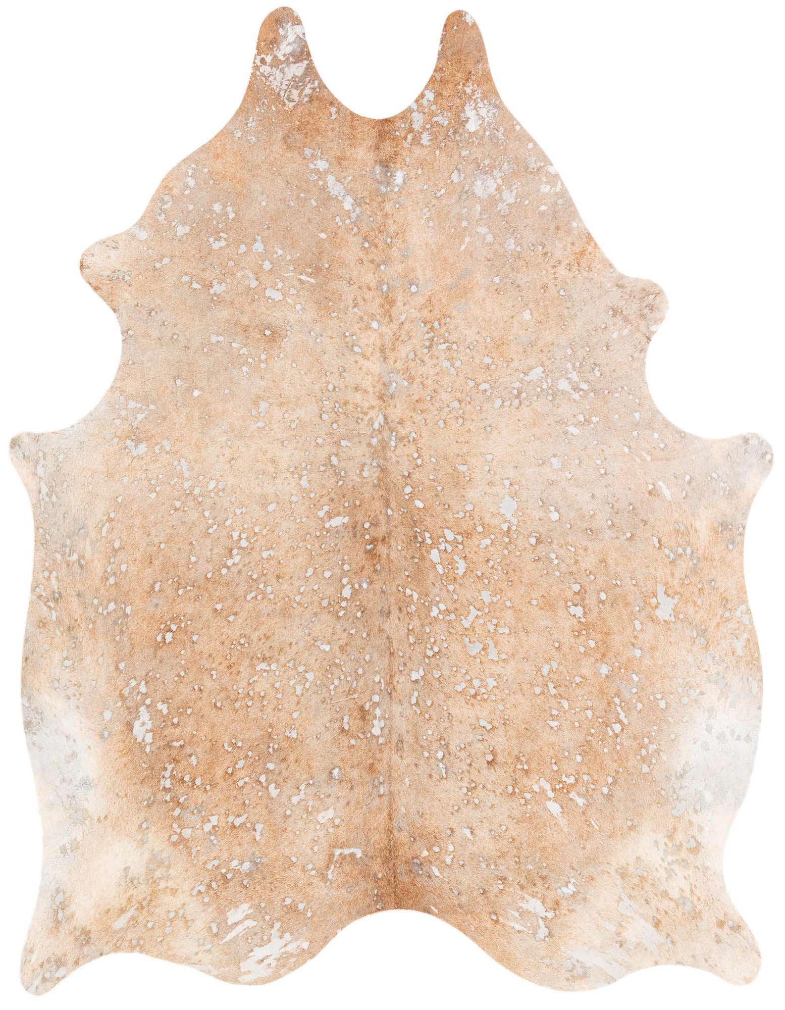 Primary image  5' 11 x 6' 7 Cowhide Leather Square Rug