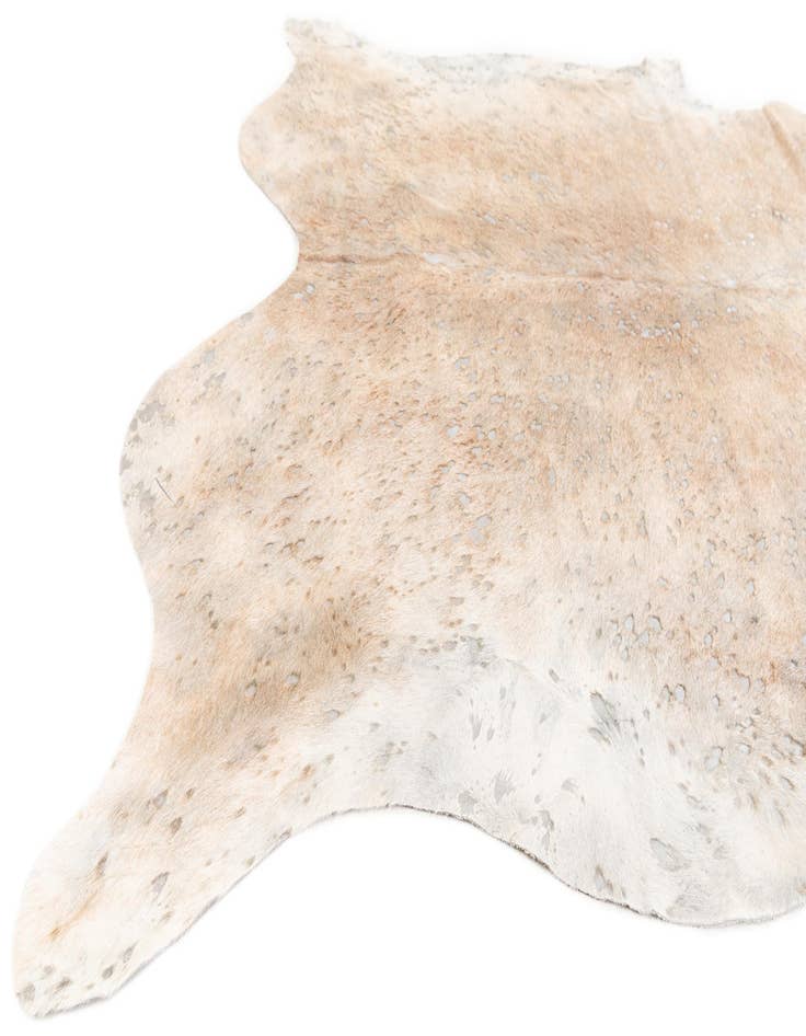 Detail image of  6' 3 x 7' 3 Cowhide Leather Square Rug