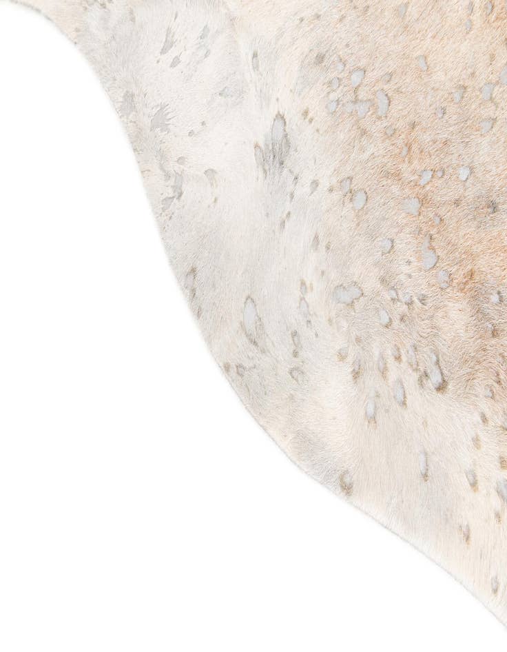 Detail image of  6' 3 x 7' 3 Cowhide Leather Square Rug