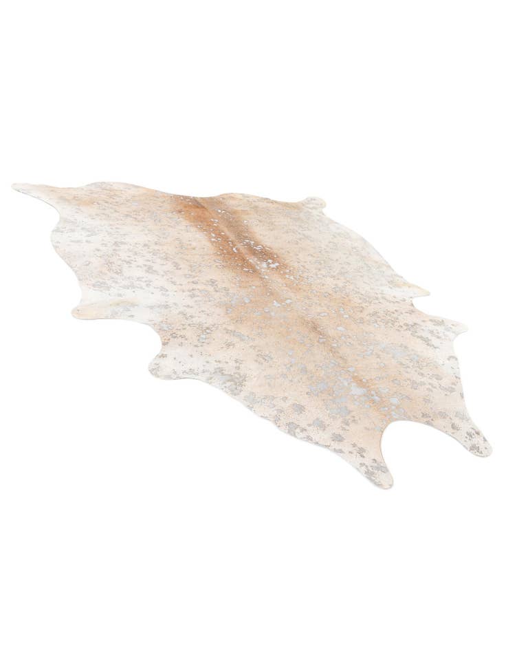 Detail image of  6' 3 x 7' 4 Cowhide Leather Square Rug