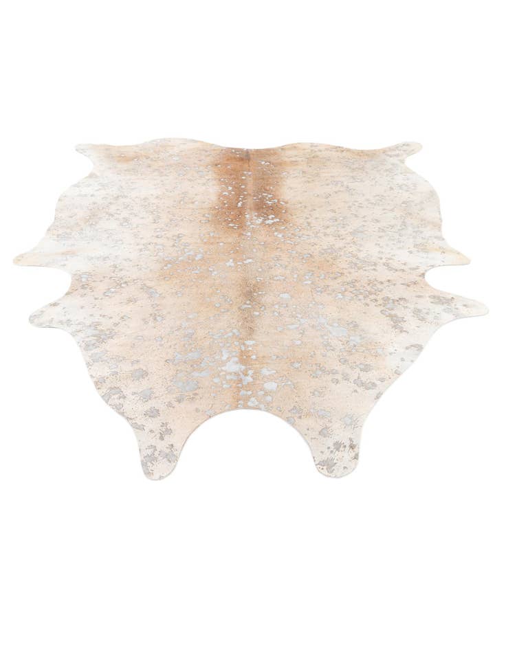 Detail image of  6' 3 x 7' 4 Cowhide Leather Square Rug