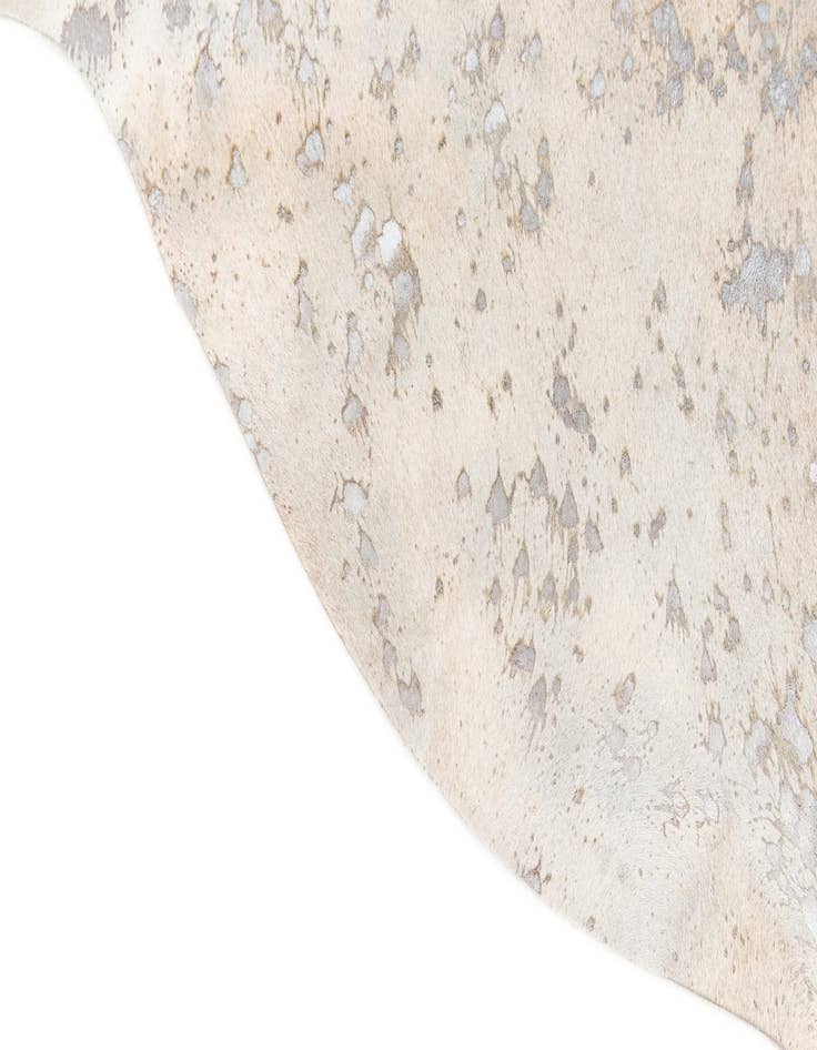 Detail image of  6' 3 x 7' 4 Cowhide Leather Square Rug