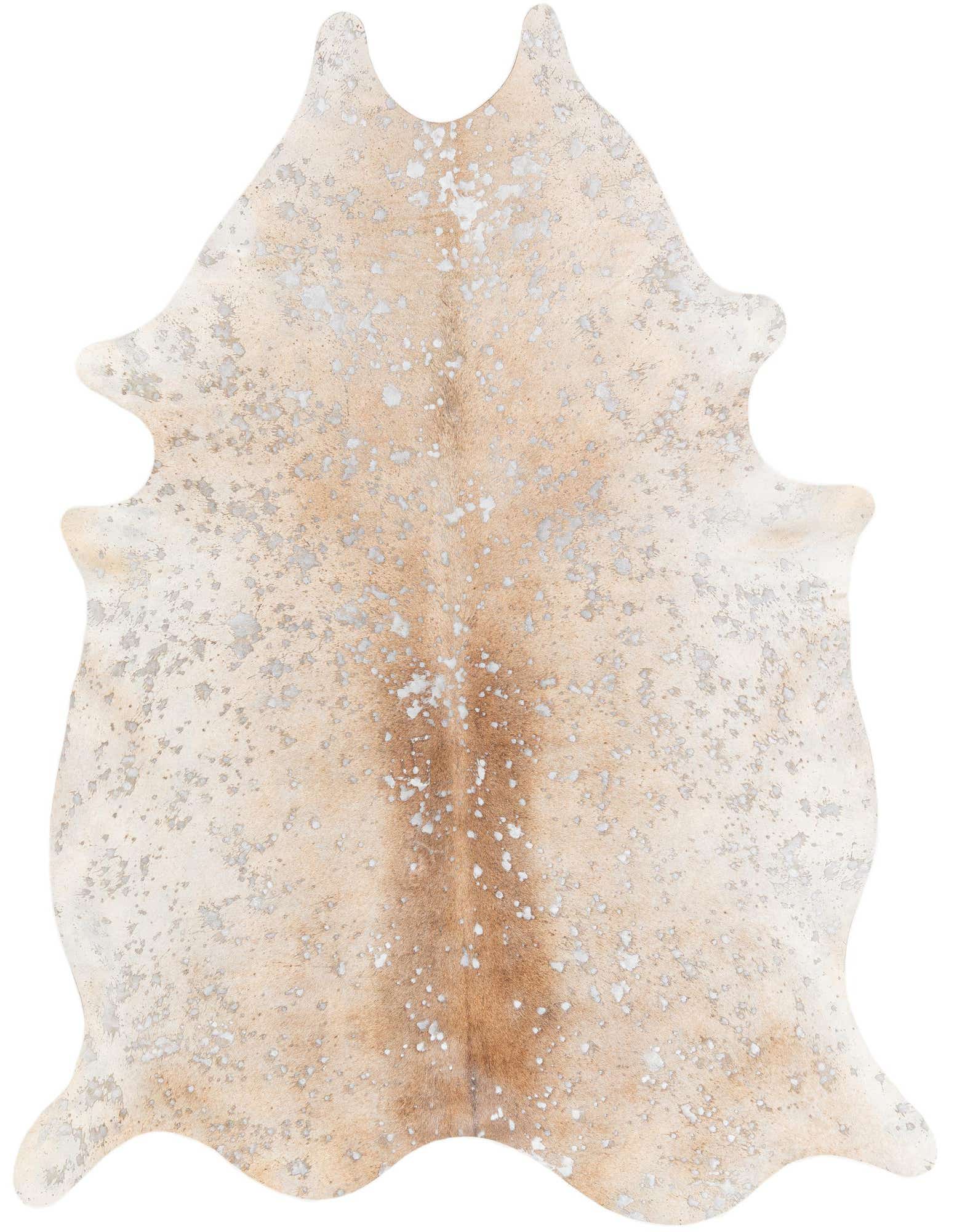 Primary image  6' 3 x 7' 4 Cowhide Leather Square Rug