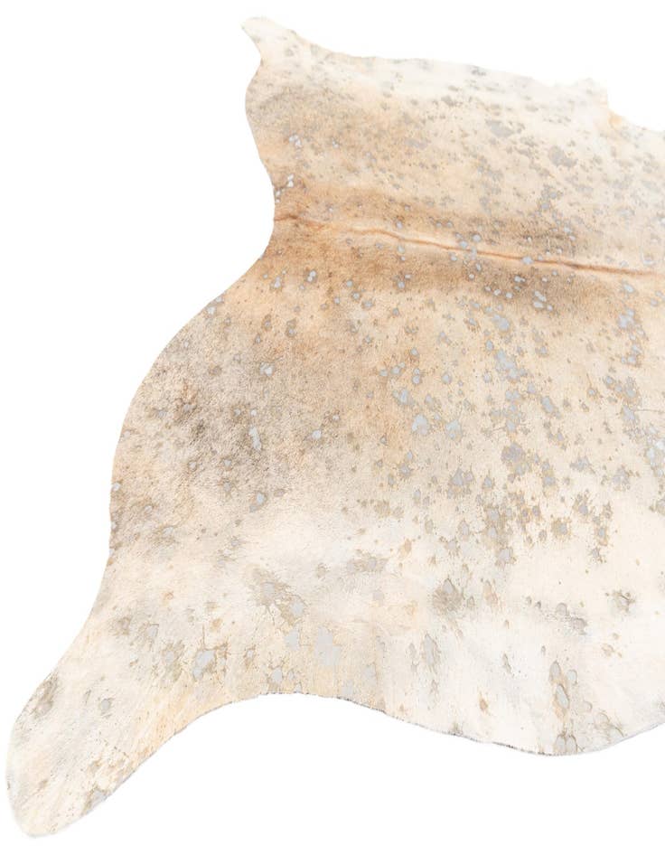 Detail image of  6' 5 x 6' 11 Cowhide Leather Square Rug