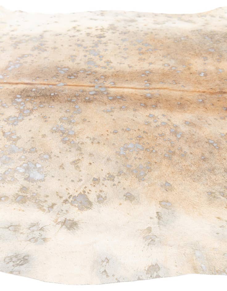 Detail image of  6' 5 x 6' 11 Cowhide Leather Square Rug