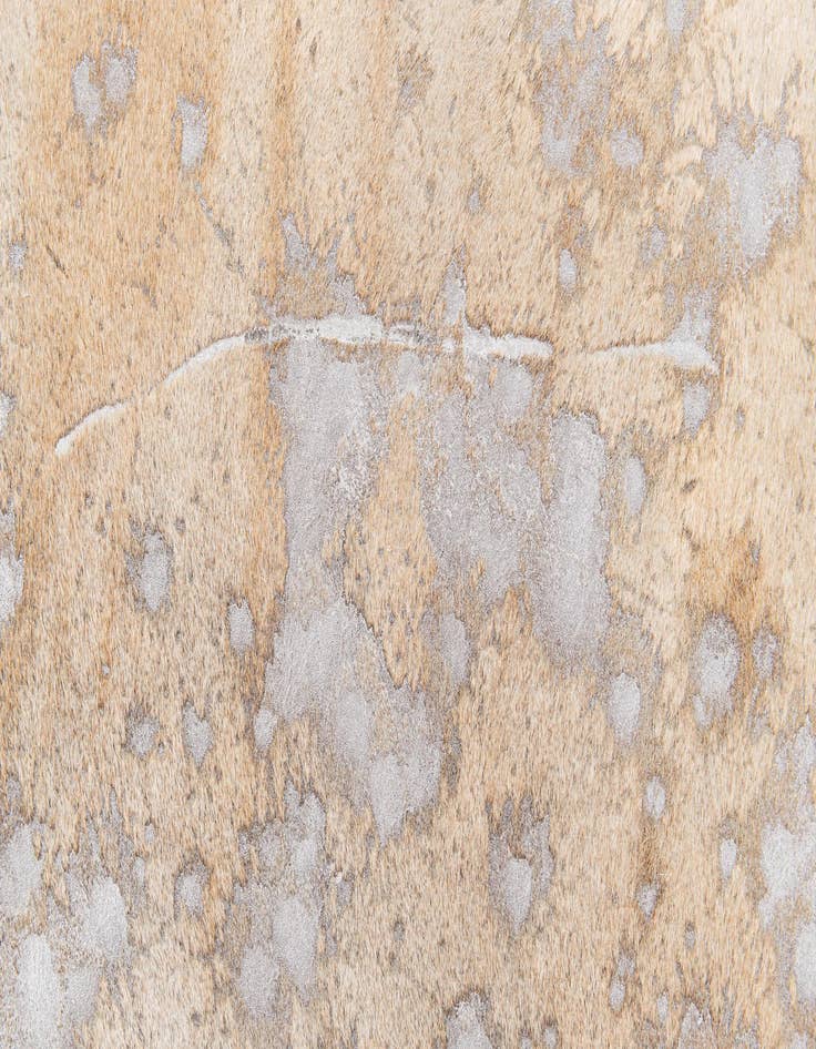 Detail image of  6' 5 x 6' 11 Cowhide Leather Square Rug