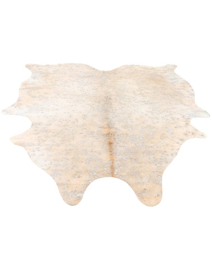Detail image of  7' 1 x 7' 9 Cowhide Leather Square Rug
