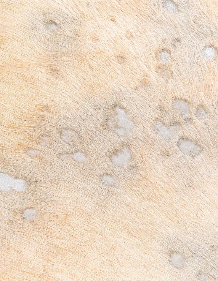 Detail image of  7' 1 x 7' 9 Cowhide Leather Square Rug