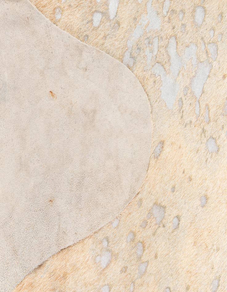 Detail image of  7' 1 x 7' 9 Cowhide Leather Square Rug