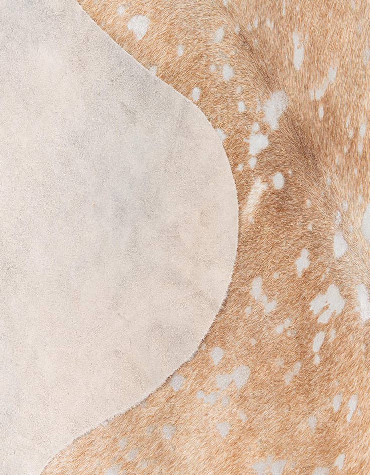 Detail image of  6' 7 x 7' 1 Cowhide Leather Square Rug