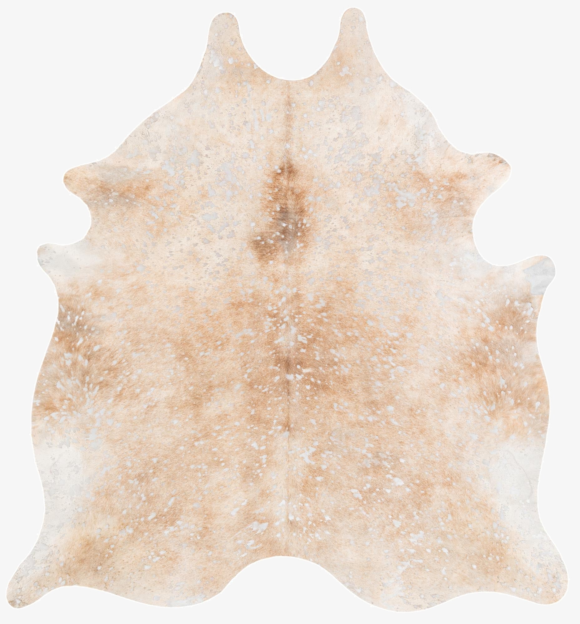  6' 7 x 7' 1 Cowhide Leather Square Rug