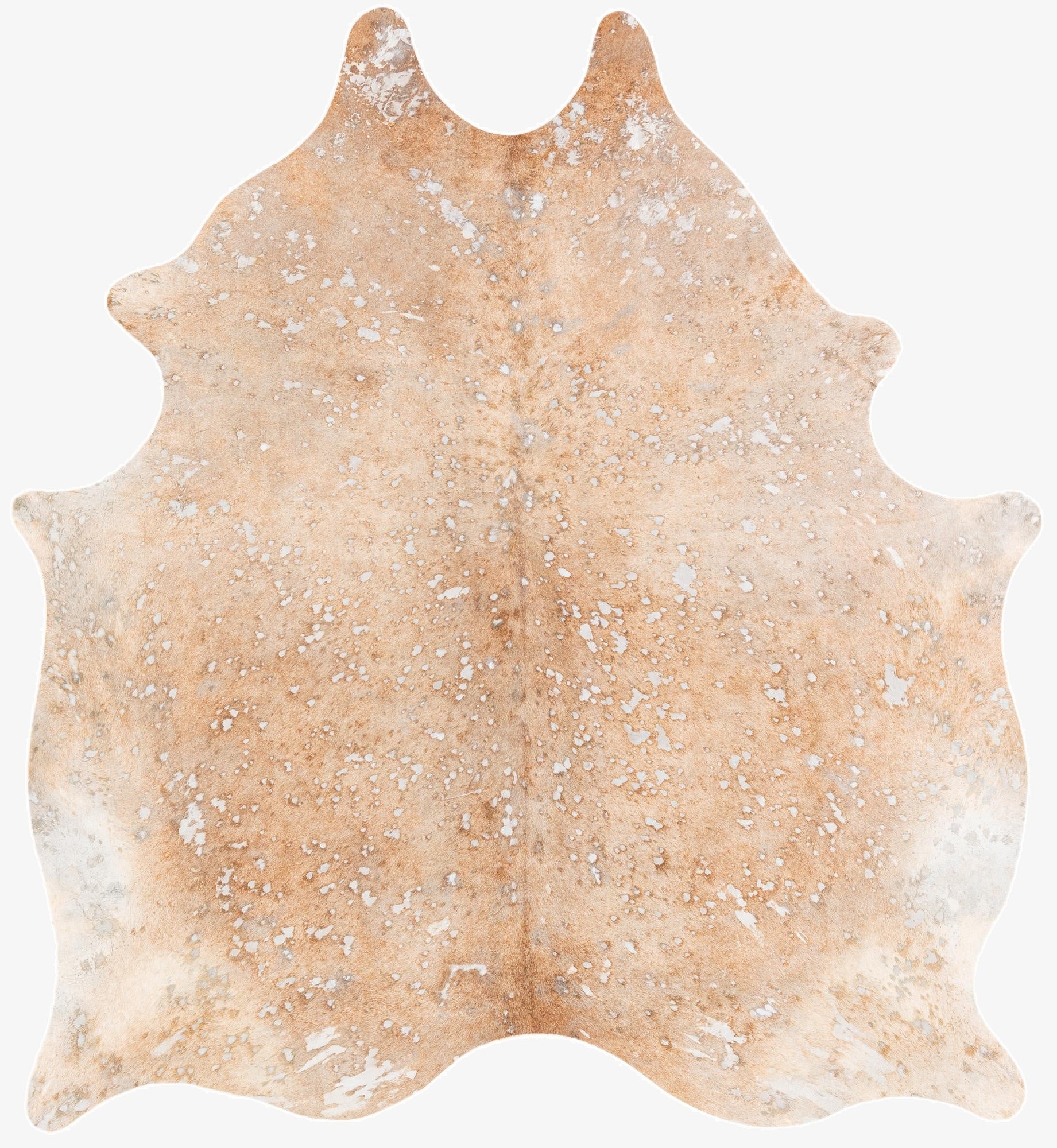  5' 11 x 6' 7 Cowhide Leather Square Rug