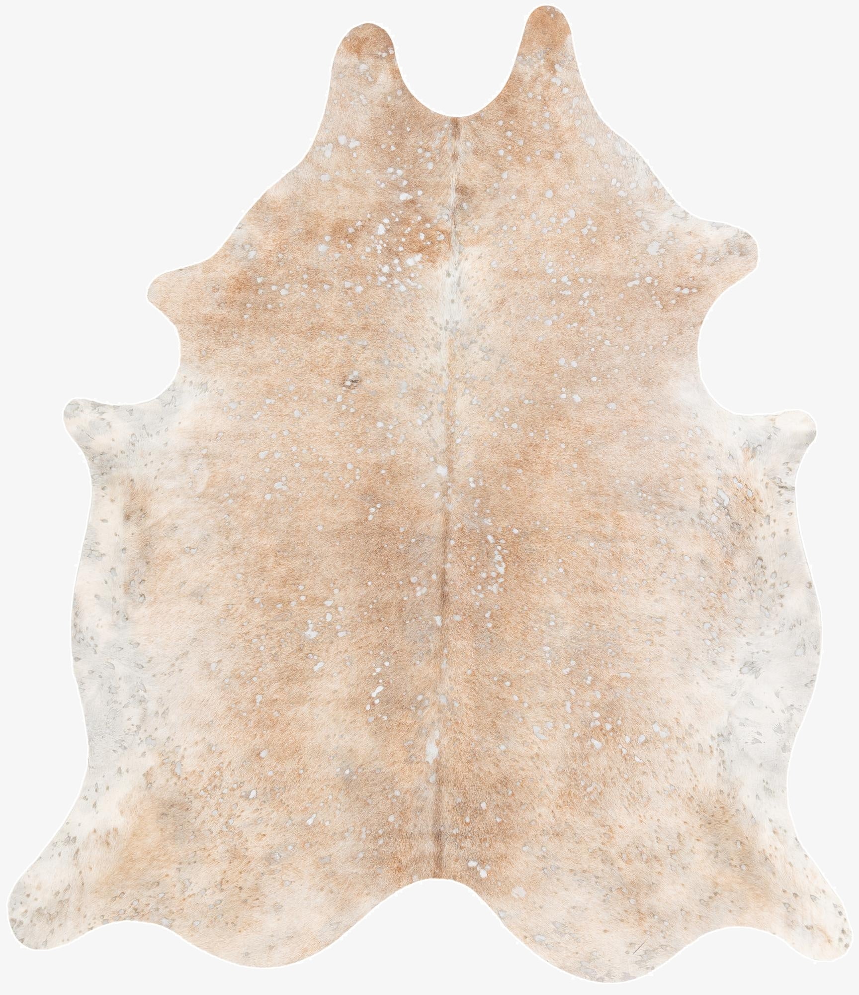  6' 3 x 7' 3 Cowhide Leather Square Rug