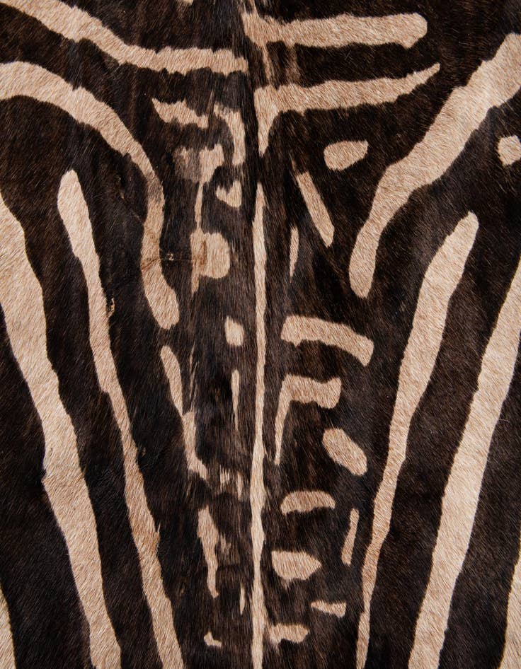 Detail image of  6' 4 x 6' 7 Cowhide Leather Freeform Rug