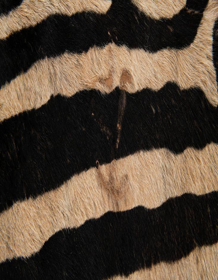 Detail image of  6' x 7' 2 Cowhide Leather Freeform Rug