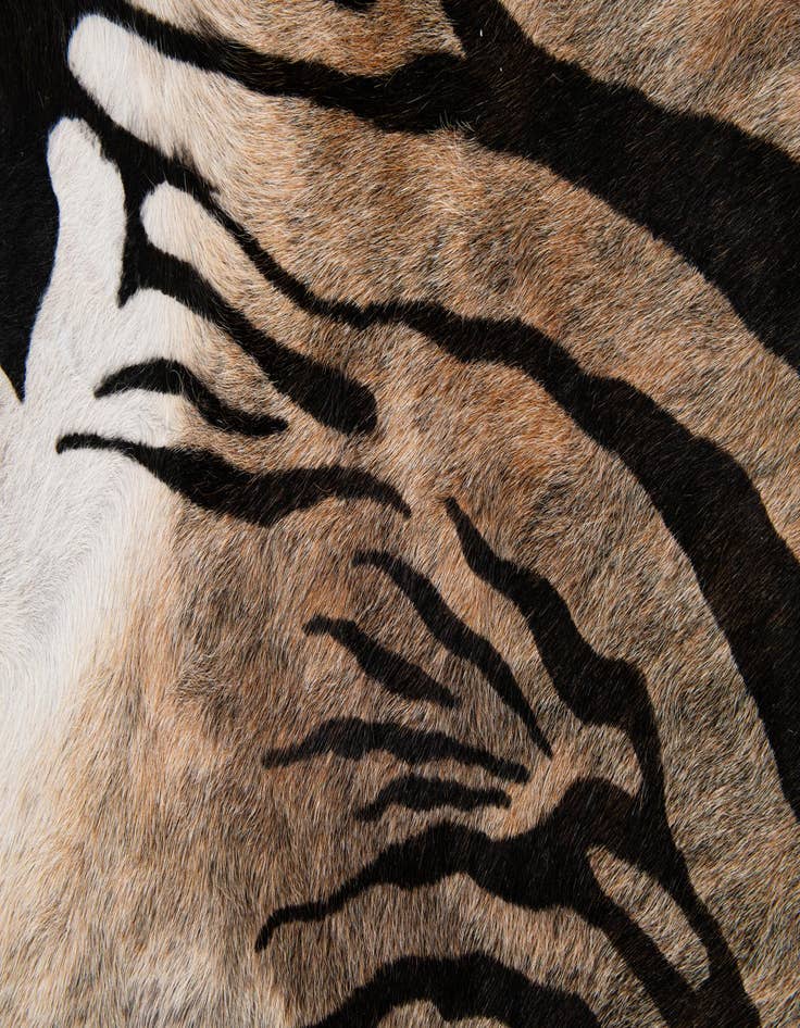 Detail image of  6' 2 x 6' 8 Cowhide Leather Freeform Rug
