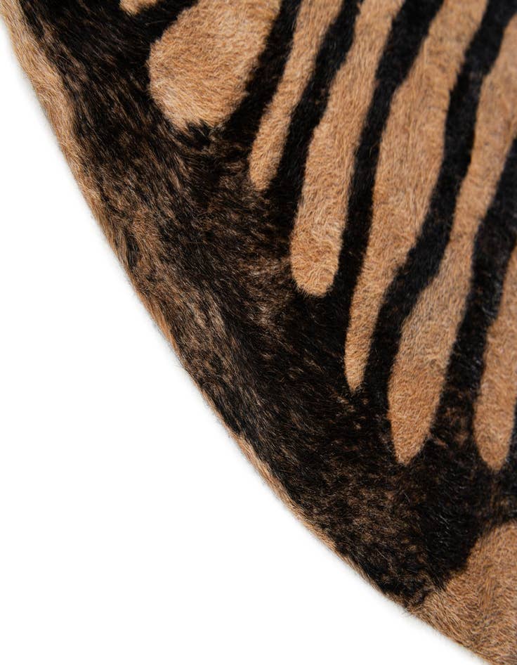 Detail image of  6' 3 x 7' 2 Cowhide Leather Freeform Rug