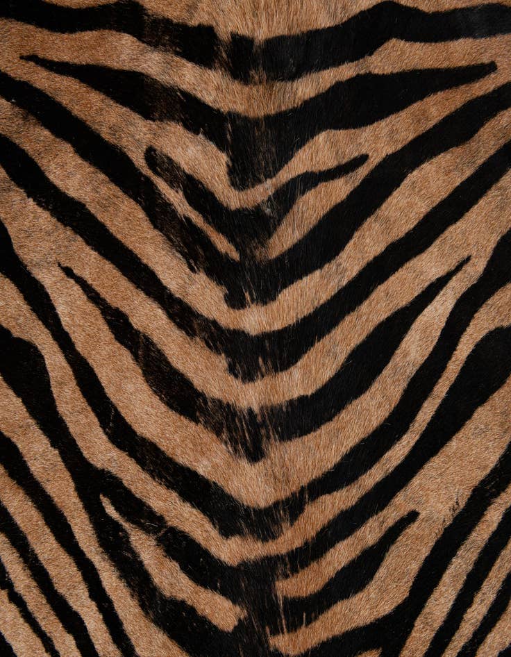 Detail image of  6' 3 x 7' 2 Cowhide Leather Freeform Rug