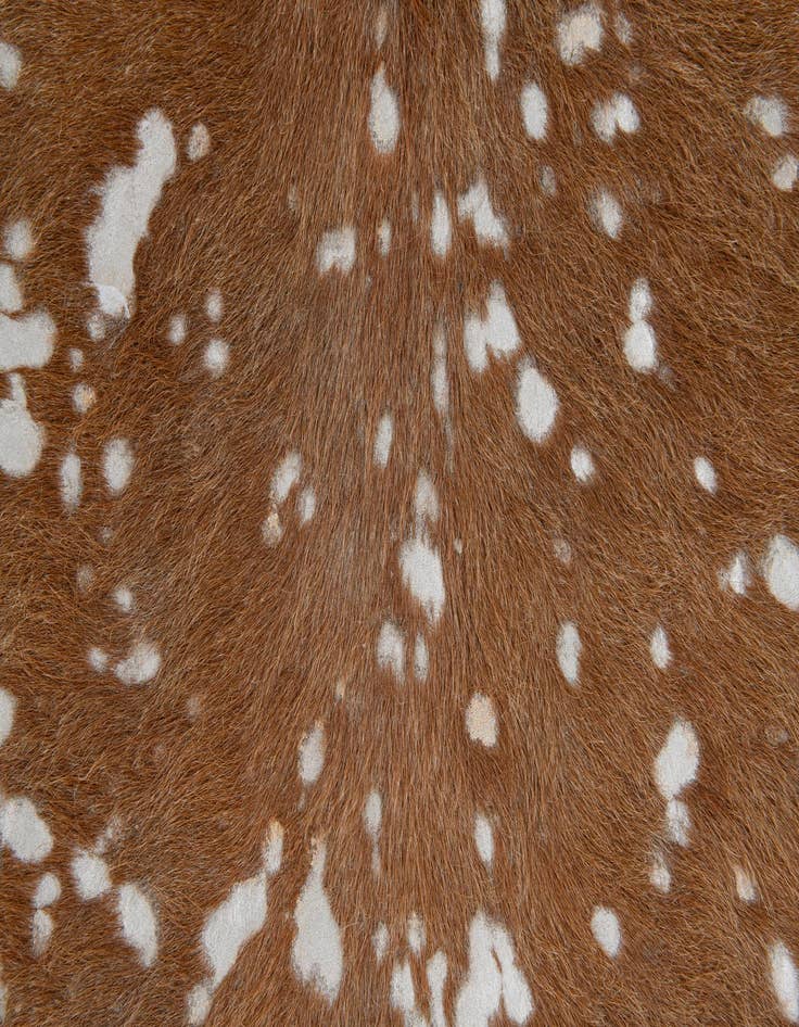 Detail image of  7' x 7' 3 Cowhide Leather Freeform Rug