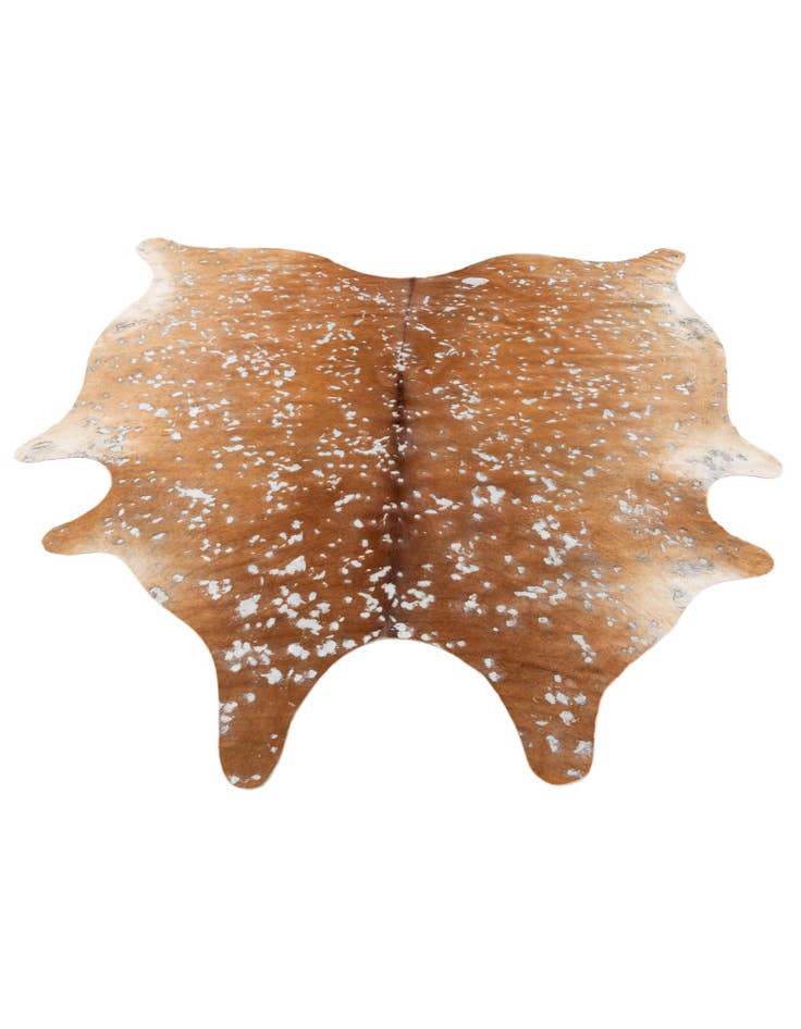 Detail image of  7' x 7' Cowhide Leather Freeform Rug