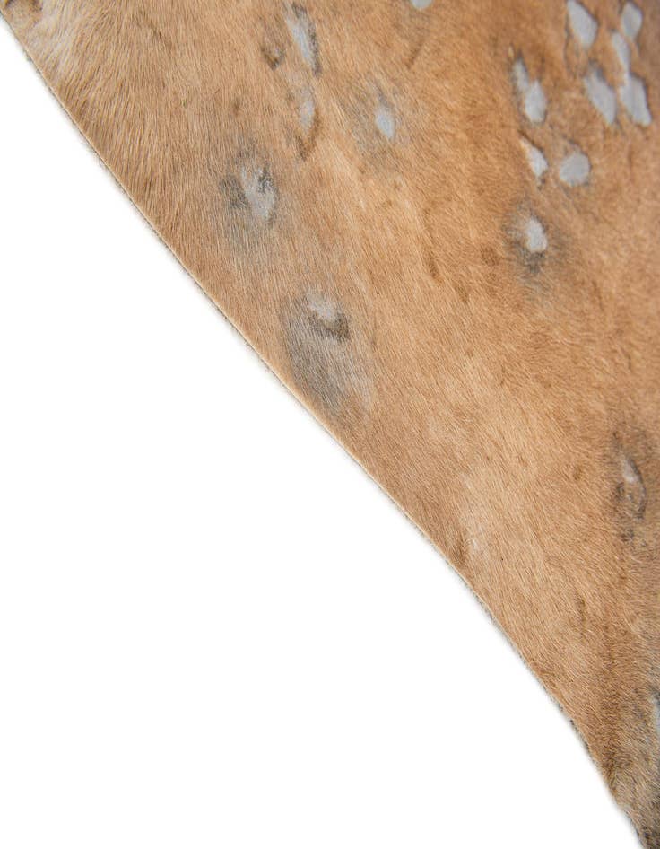Detail image of  7' x 7' Cowhide Leather Freeform Rug