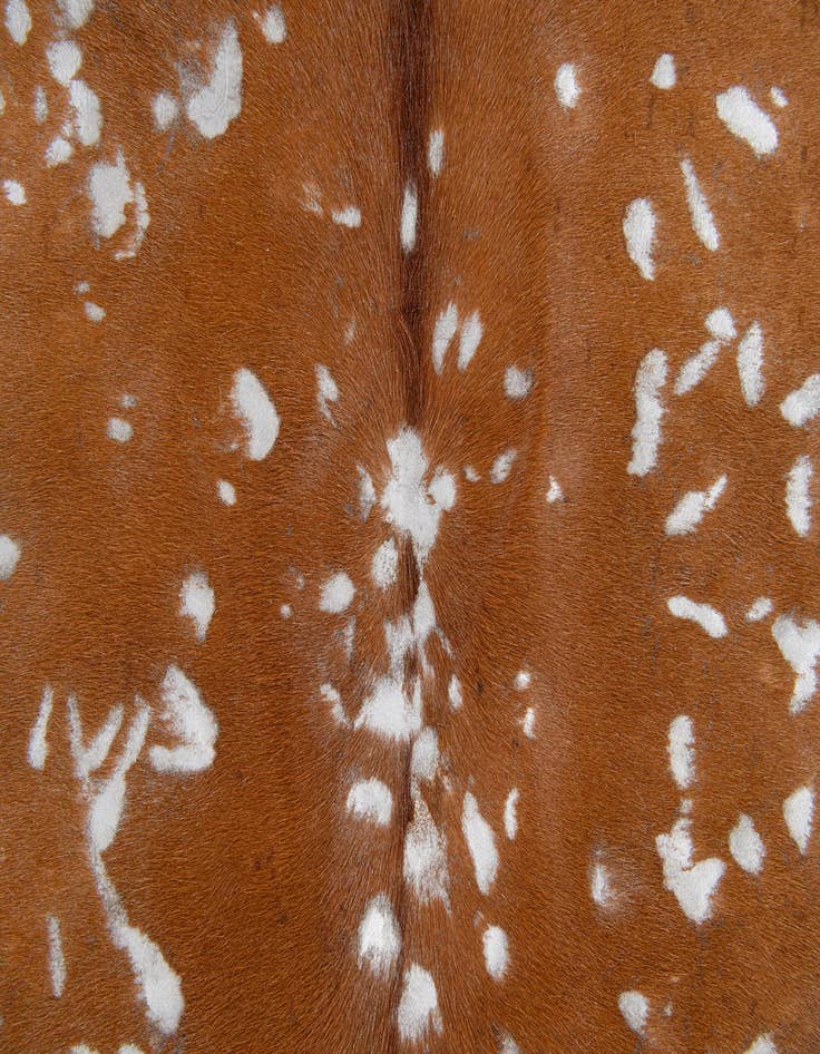 Detail image of  7' x 7' Cowhide Leather Freeform Rug