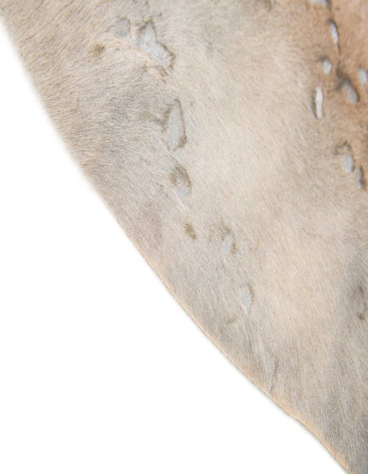Detail image of  6' 5 x 6' 5 Cowhide Leather Freeform Rug
