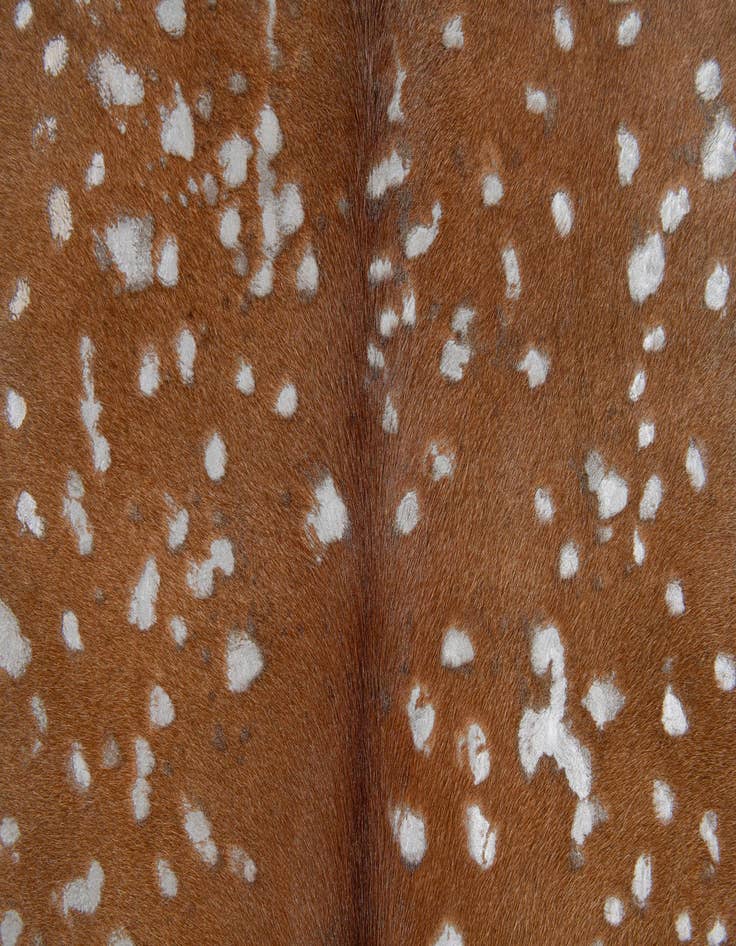 Detail image of  6' 5 x 6' 5 Cowhide Leather Freeform Rug