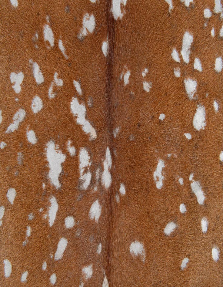 Detail image of  6' 5 x 6' 5 Cowhide Leather Freeform Rug