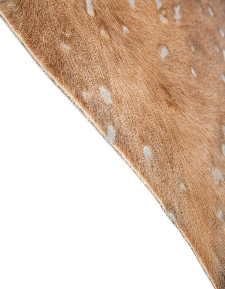 Detail image of  6' 8 x 7' Cowhide Leather Freeform Rug